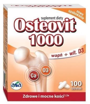 Osteovit 1000mg - 100 Tabletten Hochdosiertes Nahrungsergänzungsmittel