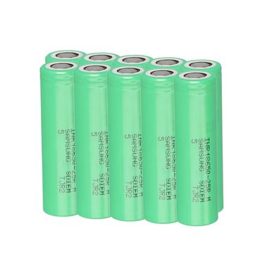 10x Samsung INR18650-25R 3,6V 2550mAh 8C 20A