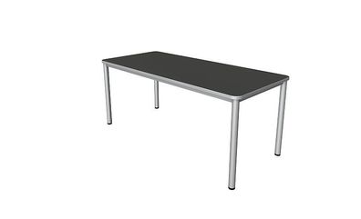 Kerkmann Schreibtisch Prime 180x80x75 cm 4 Bein-Gestell alusilber