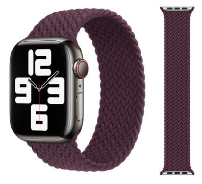 Original Apple Braided Solo Loop Armband 38/40/41mm Größe 5 Dark Cherry