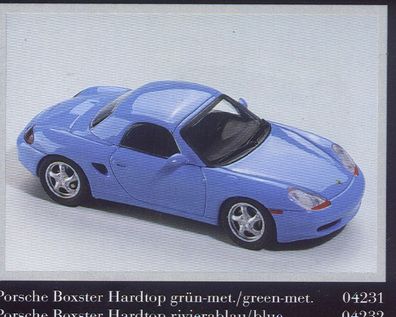 Porsche Boxter mit Hardtop, grünmetallic, Schuco