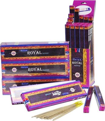 Satya Nag Champa Royal Räucherstäbchen (10g) - Beruhigender Duft von Sandelholz