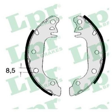 LPR Bremsbackensatz Feststellbremse 04710 für Ford Fiesta GS6139 LS1215 S24504