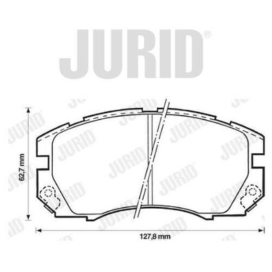Jurid Bremsbelagsatz 572377J für Subaru Forester 2.0 Impreza 1.8i Legacy 2.0 2.5