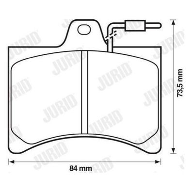 Jurid Bremsbelagsatz 571263J für Citroen C15 LNA Visa Peugeot 104 0986465940