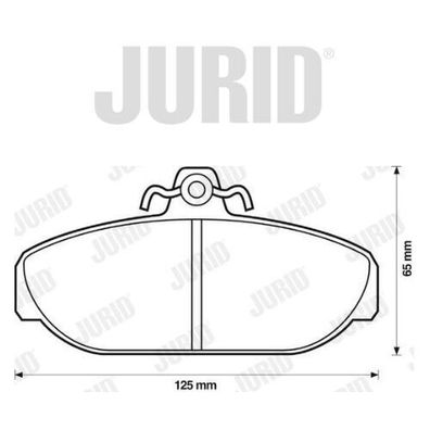 Jurid Bremsbelagsatz 571404D für Volvo 740 760 780 940 540414 598221 LP437