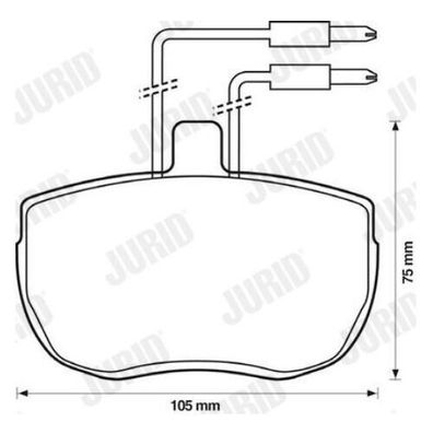 Jurid Bremsbelagsatz 571379J für Alfa Romeo AR 8 Iveco Daily IV 2.4 0986424113