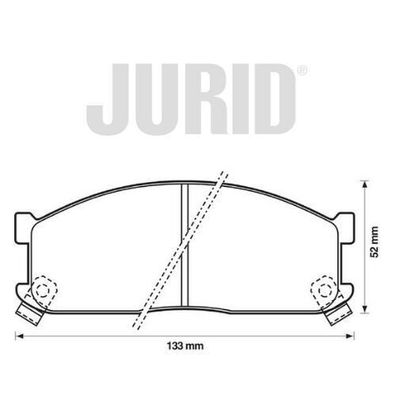 Jurid Bremsbelagsatz 572332J für Ford Kia Mazda Asia Motors Hi-Topic LP530