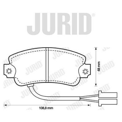 Jurid Bremsbelagsatz 571341J für Alfa Romeo 33 Arna 13.0460-3905.2