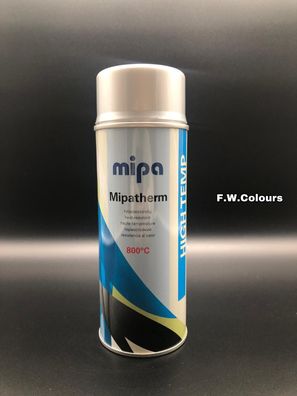 1x Mipa Mipatherm Spray silber 400ml bis 800°C hitzebeständig Thermolack Auspuff