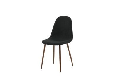 Furnlux Dining Room Chair Polar Black & Walnut 44cm