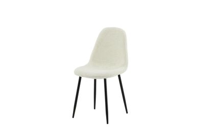 Furnlux Dining Room Chair Polar White & Black 44cm