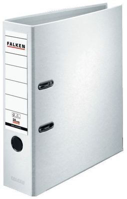 Falken 9984030 Ordner PP-Color S80 - A4, 8 cm, weiß