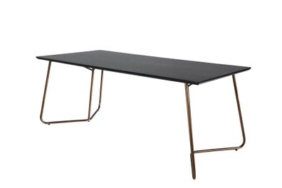 Furnlux Dining Table Petra Black & Copper 90cm