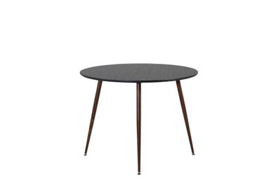 Furnlux Dining Table Plaza Black & Walnut 100cm