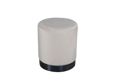 Furnlux Pouf Benji Creme & Black 35cm