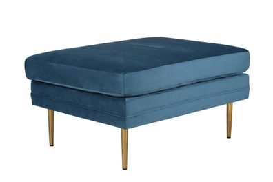 Furnlux Ottoman Boom Blue & Gold 90cm