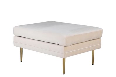 Furnlux Ottoman Boom Beige & Gold 90cm
