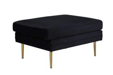 Furnlux Ottoman Boom Black & Gold 90cm