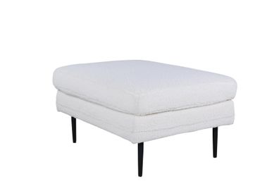 Furnlux Ottoman Boom White & Black 90cm