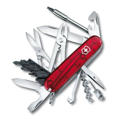 Cyber Tool M, 91 mm, rot transparent