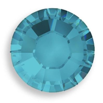 Swarovski® Flatback Hotfix Blue Zircon Satin SS10