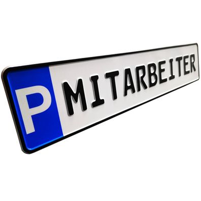 Schild zur Parkplatzkennzeichnung &quot; -MITARBEITER&quot; KFZ Normg Schild - zum e