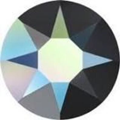 Swarovski® Flatback Hotfix Jet Aurore Boreale SS6
