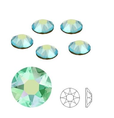 Swarovski® Flatback Hotfix Peridot Aurora SS16