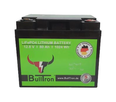 Bulltron 80Ah Polar LiFePO4 12.8V Akku mit Smart BMS, Bluetooth App und Heizung