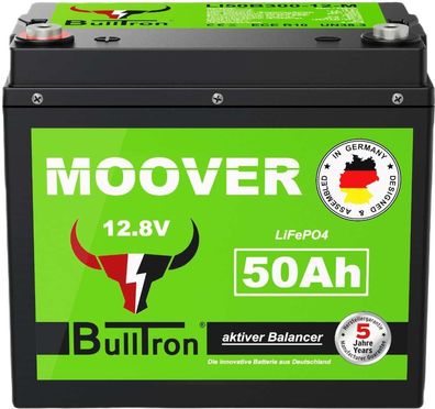 BullTron Mover 50Ah Batterie mit 50A Dauer- und 300A Kurzzeitstrom + 10A Lade