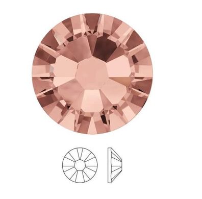 Swarovski® Nail Crystals Flat Rund Blush Rose SS12