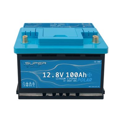 Supervolt Polar LiFePO4 100Ah 12.8V mit Heizung & Bluetooth BMS