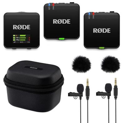 Rode Wireless GO Gen 3 mit Charge Case + 2x Lavalier GO und 2x WS05