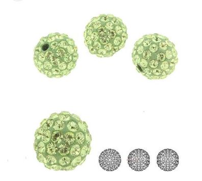 Swarovski® Pavé Balls Peridot 6mm