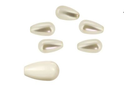 Swarovski® Pearls Drop Pearl Half-Drilled Cream 11.5x6mm