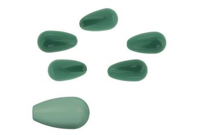 Swarovski® Pearls Drop Pearl Half-Drilled Jade 11.5x6mm