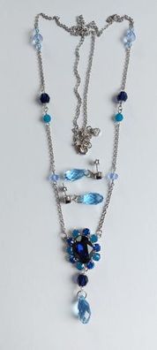 6977 Vintage Jewelry Set made with Swarovski Kristallen 92cm