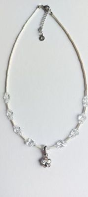 6948 Vintage Necklace mit Swarovski Crystals & Beads 40cm
