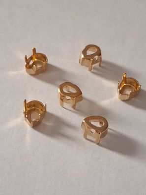 Swarovski® Settings Pear Gold 8x6mm