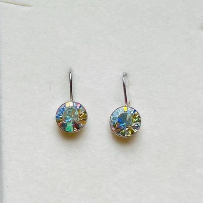 3985 Vintage Earring mit Swarovski Crystals 17mm