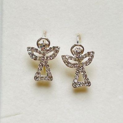 3978 Vintage Earring mit Swarovski Crystals 25mm