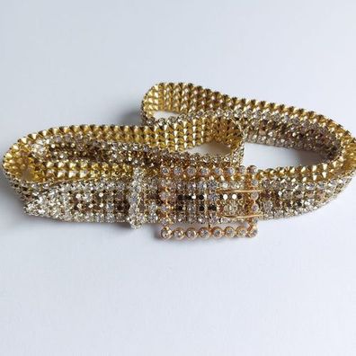 2097 Gürtel Swarovski-Steinen Besetzter 92x2cm