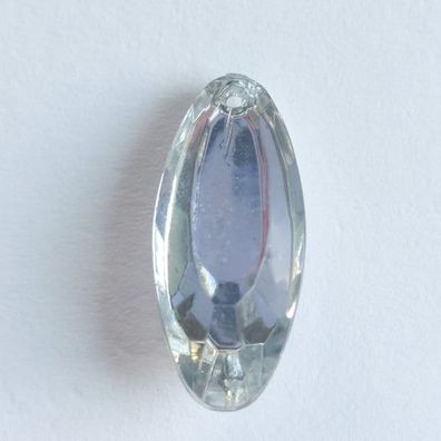 5518 Vintage Crystal Foiled Oblong Lunar Anhänger 17mm