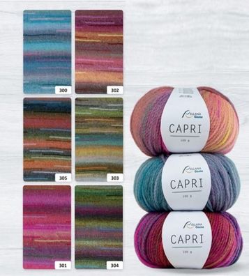 100g Rellana Capri weiches Kettengarn mit Merino Stricken Häkeln GP 169,50€/kg