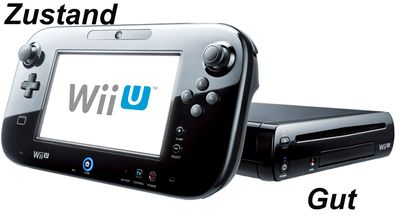 Nintendo Wii U Heim- Spielkonsole Schwarz - Zustand: Gut