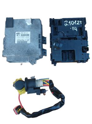 Peugeot 206 1.1 2A/C Motorsteuergerät set Steuergerät 9637087280