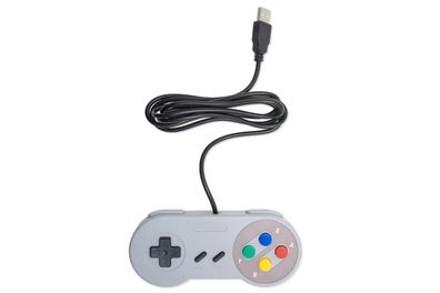 USB 2.0 Controller im SNES Design grau