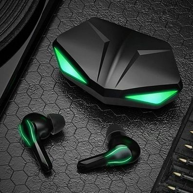 Gaming LED In-Ear Bluetooth Kopfh?rer grün Wireless Ohrh?rer von Zime