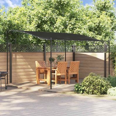 vidaXL Markise Anthrazit 4x3 m 180 g/m² Stoff und Stahl